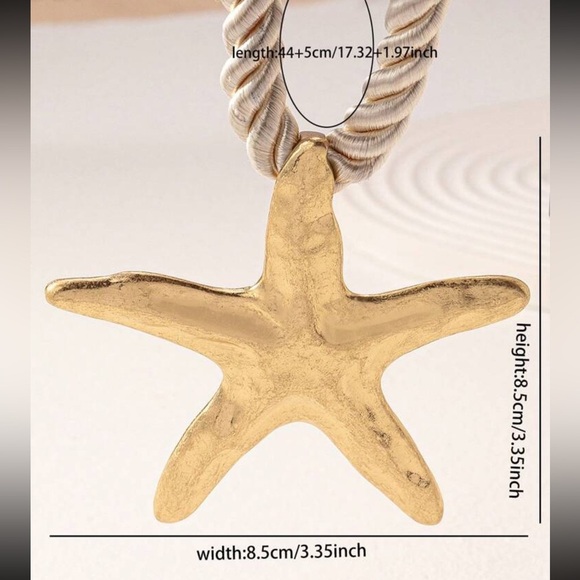 Zara Starfish Gold Necklace - Picture 8 of 10